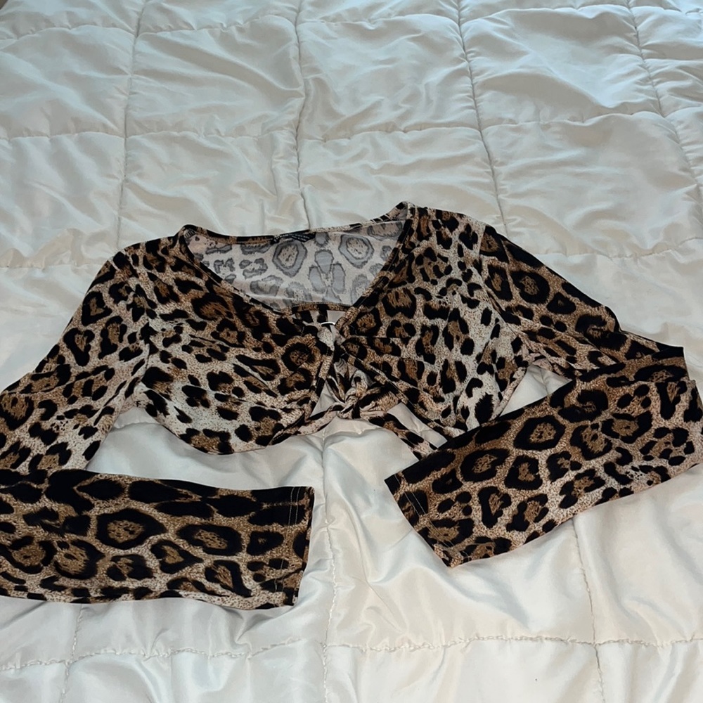 cheetah crop top
